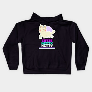 Kitty Cat Cutie- Cute Kitty- Cat Lover Kids Hoodie